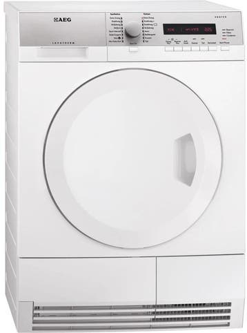 Aeg T75373nah Warmtepompdroger 7kg, Ophalen of Verzenden, Zo goed als nieuw, Voorlader, 85 tot 90 cm