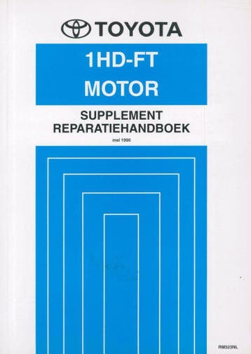 1996 Toyota Landcruiser motor 1HD-FT reparatiehandboek, Verzenden