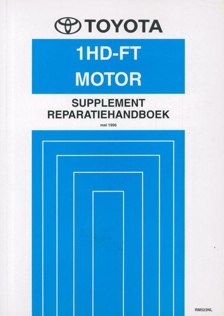 1996 Toyota Landcruiser motor 1HD-FT reparatiehandboek, Auto diversen, Handleidingen en Instructieboekjes, Verzenden