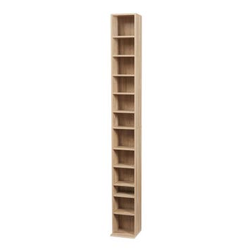 CD DVD kast Tynset vakkenkast met 12 vakken 175x20x20 cm son, Verzenden, Nieuw