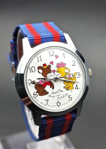 Seiko Disney Time - Bongo & Lulubelle - Original Strap - 70s, Nieuw