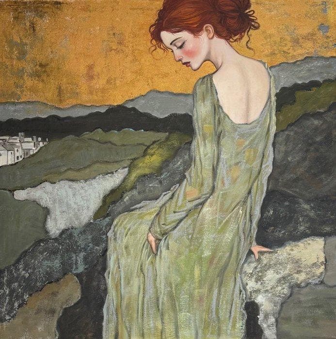 Yannis - Désir absent 1, Antiek en Kunst, Kunst | Schilderijen | Modern