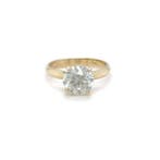 Ring - 14 karaat Geel goud - 3.00ct. tw. Diamant, Nieuw