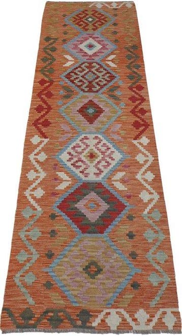 Handgeweven Designer Kelim – Afghan Design - Kelim - 235 cm, Nieuw