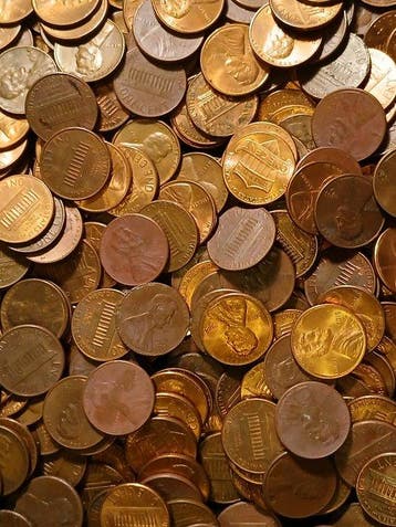 Verenigde Staten. 1 Cent Lot of 8 Kg or +/- 3000 coins -