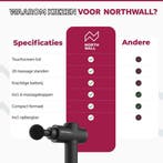 2dekans | Northwall Massage Gun Professioneel Prime -, Ophalen of Verzenden, Zo goed als nieuw