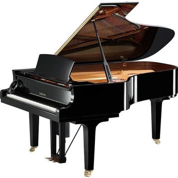 Yamaha D C6X EN PRO PE messing Disklavier vleugel, Nieuw, Zwart, Vleugel