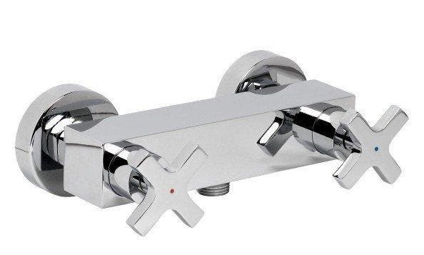 Plieger Astra Douchekraan - 15 cm hartafstand - 2-knops -, Doe-het-zelf en Verbouw, Sanitair, Douche, Nieuw, Chroom, Ophalen of Verzenden