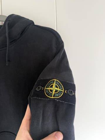 Stone Island Hoodie – Zwart – Maat M, Zwart, Stone Island, Gedragen, Verzenden