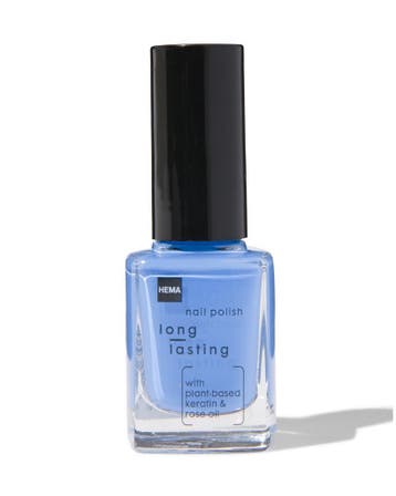 HEMA Long lasting nagellak 346 wooshy wednesday, Verzenden, Nieuw, Blauw