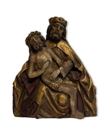 sculptuur, Trinitarische Pietà - 33 cm - Gips - 1908, Antiek en Kunst