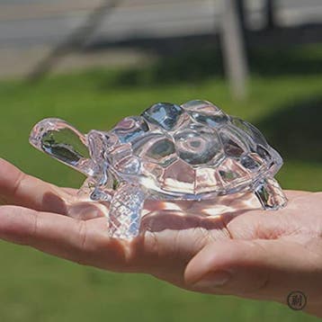 Kristallen Schildpad Beeldje - Chinees Feng Shui Geluksornam, Verzenden
