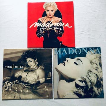 Madonna - 3 x Greek pressings - LP albums (meerdere items) -, Nieuw in verpakking
