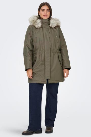 ONLY eco parka jas met bontkraag Maat:, Verzenden, Nieuw, Overige kleuren