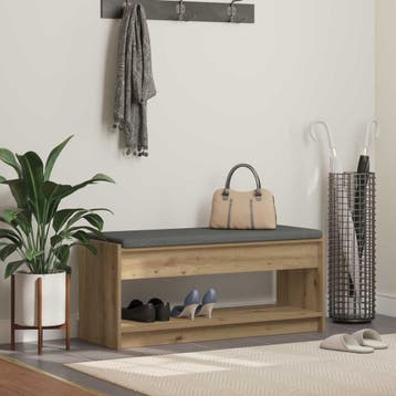 vidaXL Halbank Artisan Eik 103 x 38 x 45 cm, Verzenden, Nieuw