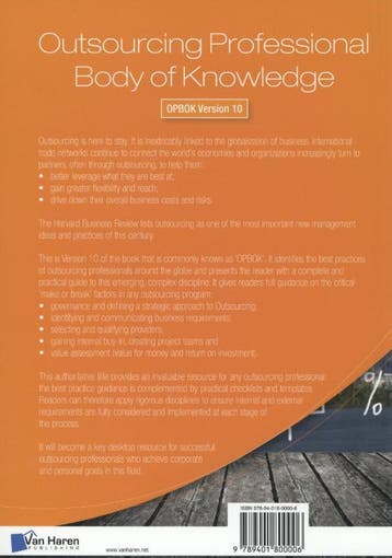 Outsourcing professional body of knowledge OPBOK version 10, Verzenden, Zo goed als nieuw