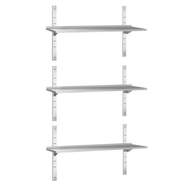 GGM Gastro | 3-laags RVS wandplank PREMIUM - 1500x400mm |, Verzenden, Nieuw in verpakking, RVS Meubilair