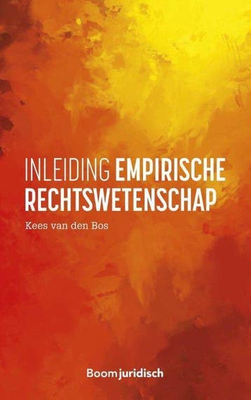 9789462908550 Inleiding empirische rechtswetenschap, Verzenden, Zo goed als nieuw, Kees van den Bos