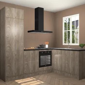 Cantaro Eiken keuken Guangzhou 124082, Huis en Inrichting, Keuken | Complete keukens, Verzenden, Nieuw
