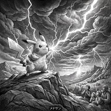 MEDSAN - Gustave Doré Pikachu () - UNIQUE WORK