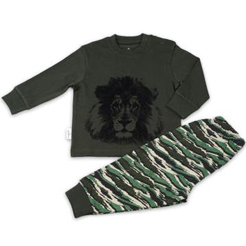 Frogs and Dogs - Pyjama Lion - Groen - Maat 74 - Jongens, Verzenden, Nieuw, Jongen