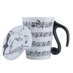 Keramiek mok Muzieknoot Notenbalk (Mokken), Ophalen of Verzenden, Nieuw