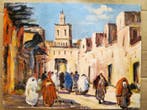 Bruno Retaux (1947) - Marché à Marrakech