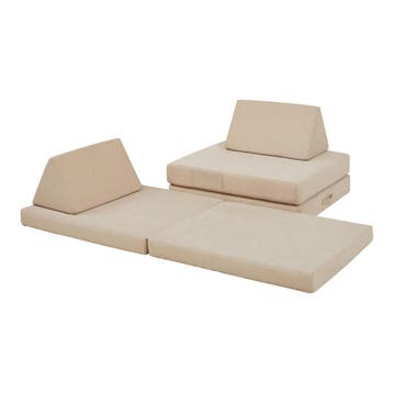 Speelbank Norhulta 5-delig kinderbank 150x66x45,5 cm beige [, Verzenden, Nieuw