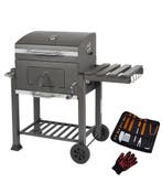 MaxxGarden Smoker - Houtskoolbarbecue - 118cm - Zwart (Tuin), Tuin en Terras, Houtskoolbarbecues, Verzenden, Nieuw