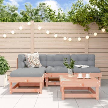 vidaXL 5-delige Loungeset massief douglashout, Tuin en Terras, Tuinsets en Loungesets, Verzenden, Nieuw, 5 zitplaatsen, Loungeset