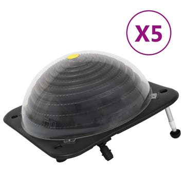 vidaXL Solarverwarmingen voor zwembad 5 st 75x75x36 cm HDPE, Verzenden, Nieuw