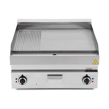Unni-cooking Horeca Bakplaat | Glad/gegroefd | 400v | 700x65, Ophalen of Verzenden, Nieuw in verpakking