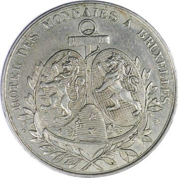 België. Leopold I. Nickel 2 Francs Module 1861 - Brussels