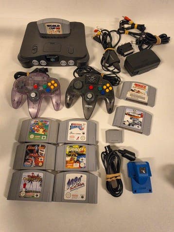 Nintendo - Nintendo 64 - N64 & 9x Games & 2 Controllers -, Nieuw