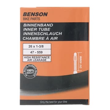 Benson Binnenband butyl - 26 inch - Dunlop ventiel 25 mm..., Fietsen en Brommers, Ophalen of Verzenden, Nieuw, Band