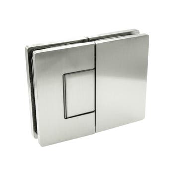 Porto Premium glas/glas 180° scharnier - RVS, Ophalen of Verzenden, Nieuw