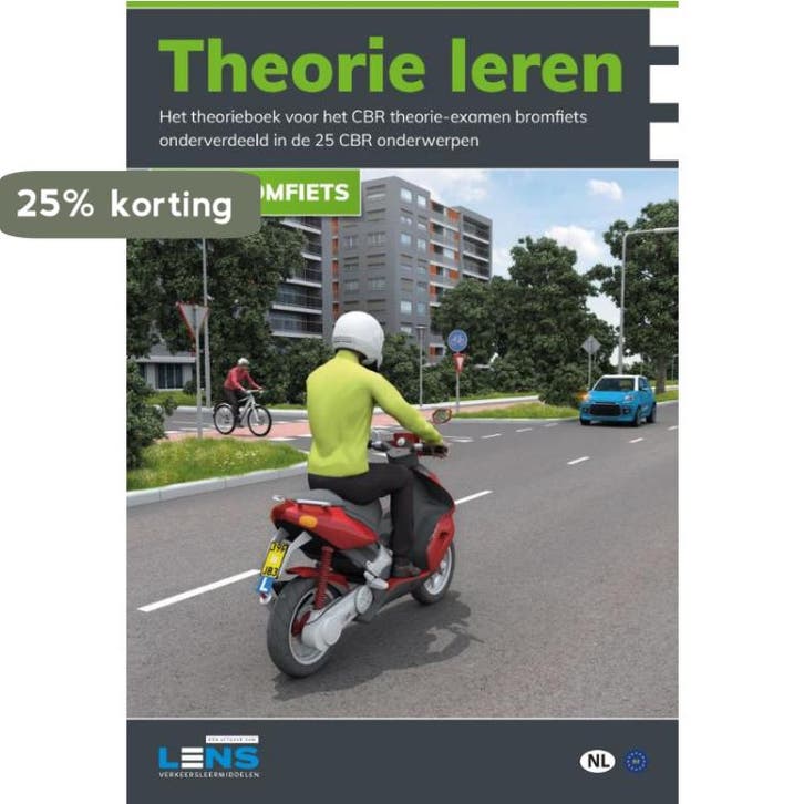 Theorie leren bromfiets / Lens verkeersleermiddelen, Boeken, Schoolboeken, Zo goed als nieuw, Verzenden