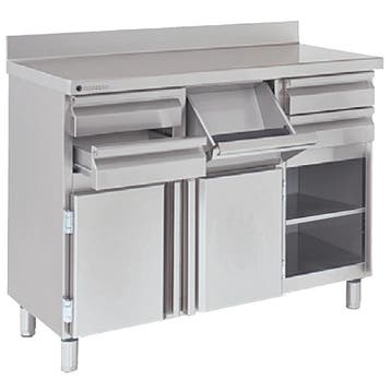 Koffiewerkbank | 600 RANGE | RVS | Draaideuren + Afkloplade, Verzenden, Nieuw in verpakking