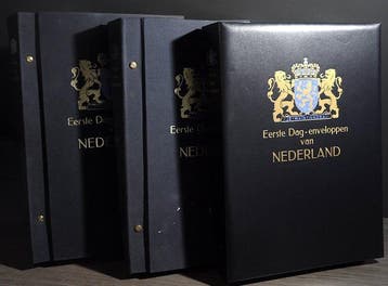 Nederland - Verzameling FDCs in 3 DAVO albums waarvan 1x, Postzegels en Munten, Postzegels | Nederland, Gestempeld