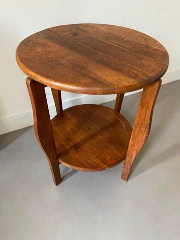 Randoe - Bijzettafel - hard hout - Amsterdamse school