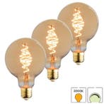 Set van 3 LED lampen E27 | 3.5 watt dimbaar | 2000K extra, Verzenden, Nieuw, E27 (groot), Overige typen