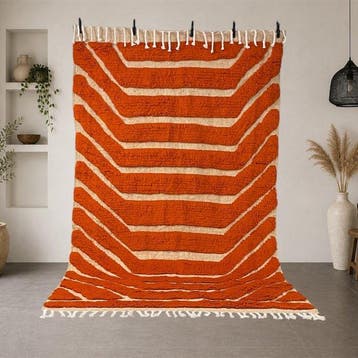 Authentiek Beni Ouarain tapijt – Berber minimalistisch, Nieuw