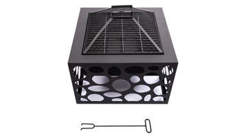 Mikor Vuurschaal met grillrooster Fireplace Zwart staal 5..., Verzenden, Nieuw