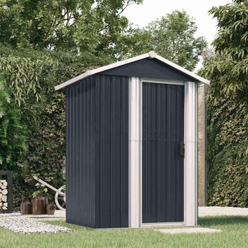 vidaXL Tuinschuur 126x97,5x177 cm gegalvaniseerd staal, Verzenden, Nieuw