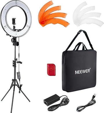 Neewer Ringlamp met Statief - Studiolamp - 18 Inch, Huis en Inrichting, Verzenden, Nieuw