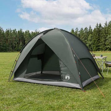 vidaXL Camping Tent met Regenhoes Waterdicht 4-persoons, Verzenden, Nieuw, Tot en met 2