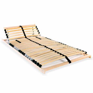 vidaXL Lattenbodem met 28 latten 7 zones 70x200 cm, Bruin, Verzenden, Nieuw, 200 cm