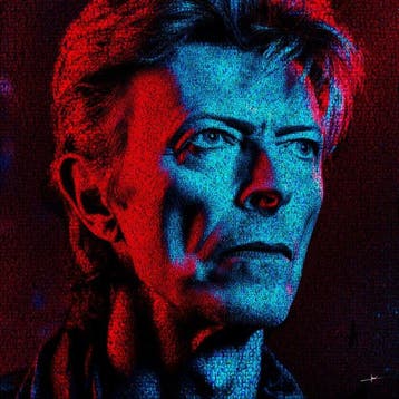 David Law - Crypto David Bowie IX- Format XL 60x60