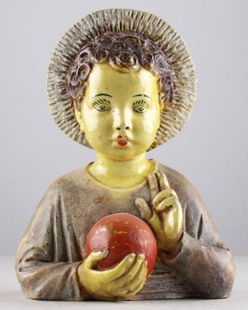 A. Noseda - Beeld, Christ Child with Halo and Orb - 19 cm -