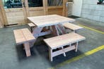 Rockwood® Picknicktafel Vierkant Douglas 1.00m inclusief, Ophalen of Verzenden, Nieuw, Vierkant, Hout